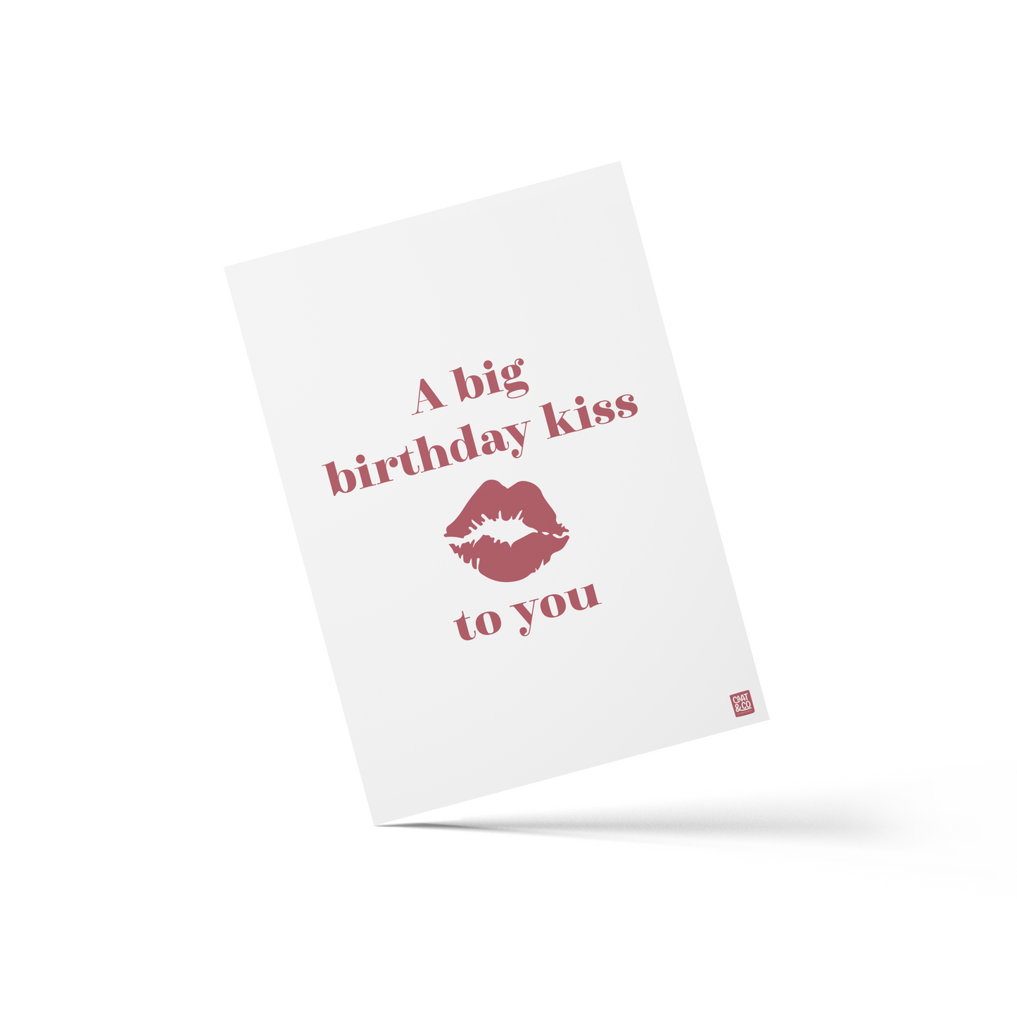 Kaart A6 | Birthday kiss