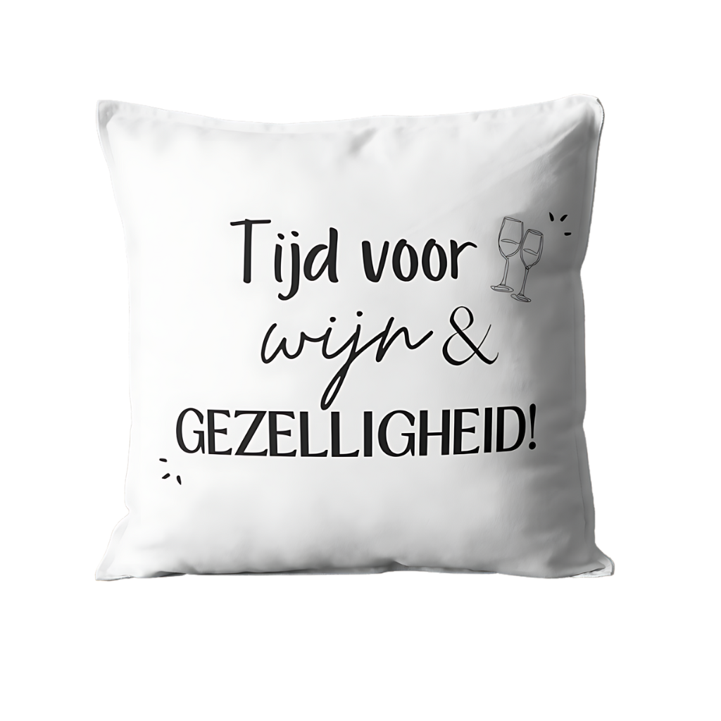 Kussen WIJN dubbelzijdig