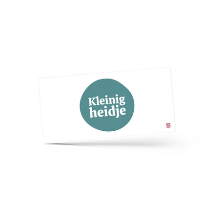 envelop met opdruk, kleinigheidje