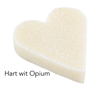 amberblokje hart wit opium