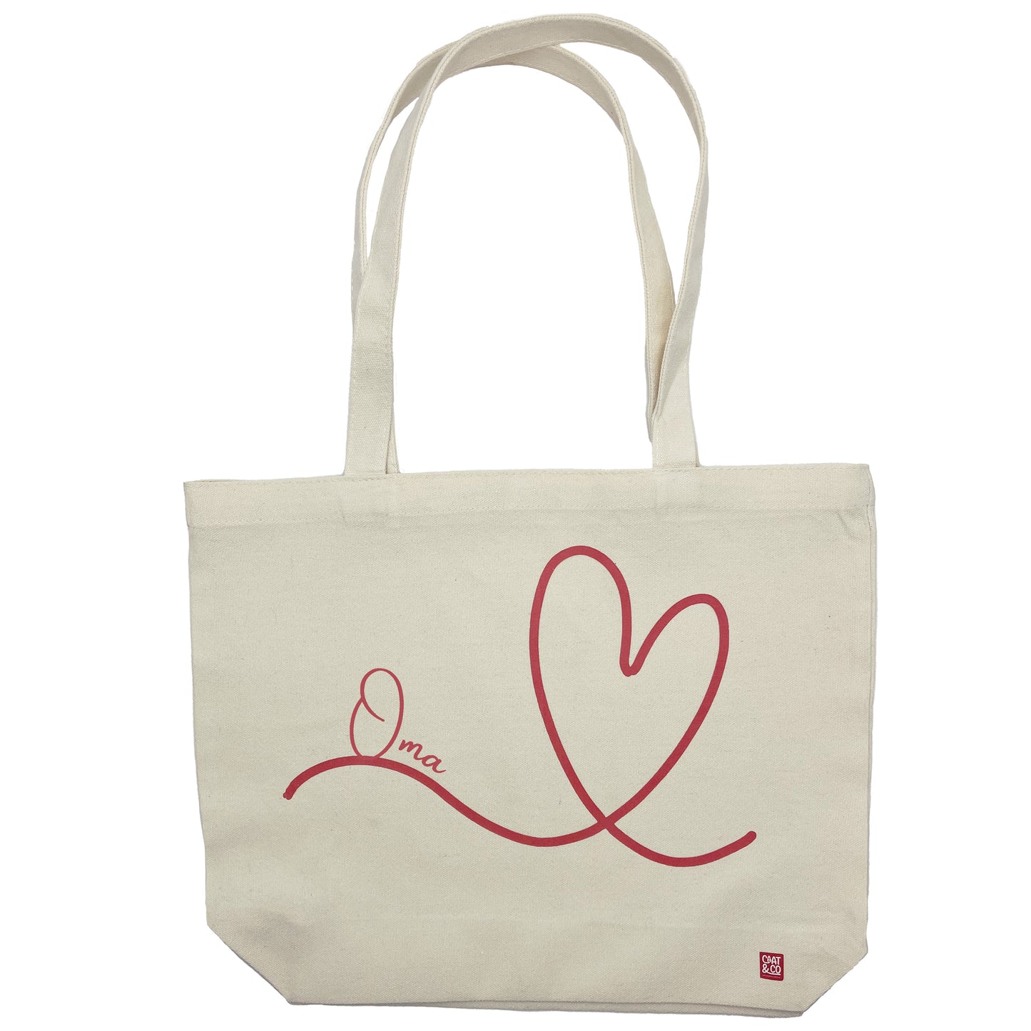 Canvas minishopper | Hart mama / Hart oma
